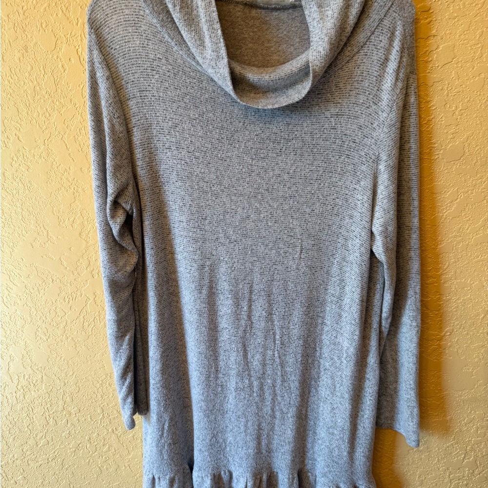 Vine & Love Gray Cowl Neck Sweater - Picture 1 of 6